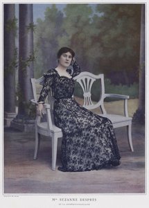 Suzanne Despres , fransk skuespillerinne (farget bilde)