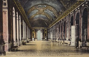 The Hall of Mirrors, Palace of Versailles (fargebilde) av French Photographer