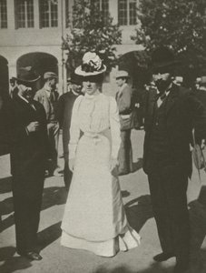The Lady In White, Dreyfus-rettssakene (s/hvitt-bilde) av French Photographer