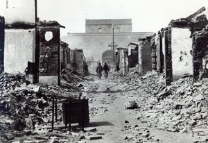 Ødeleggelsen i Kina under bokseropprøret i 1900 av French Photographer