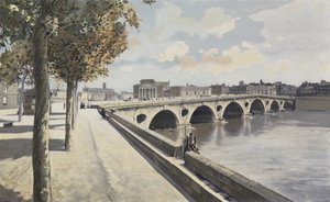 Toulouse, Pont-Neuf, Utsikt tatt oppstrøms på venstre bredd av Garonne av French Photographer