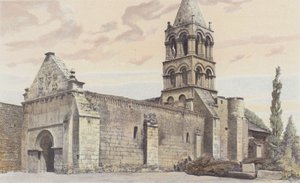 Trois-Palis, kirke, ensemble S O av French Photographer