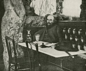 Verlaine, poeten til absint (s/hvitt-bilde) av French Photographer