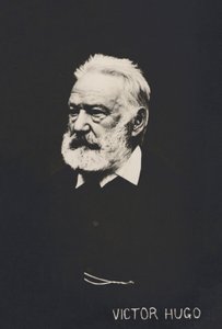 Victor Hugo, portrett (s/hvitt bilde) av French Photographer