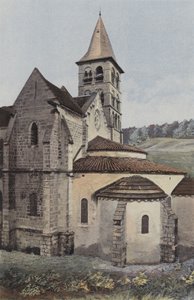 Vignory, Kirke, Apsis og S tverrarm av French Photographer
