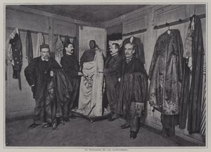 Garderobeavdelingen til Comedie-Francaise, Paris (s/hv-bilde) av French Photographer