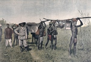 En konvoi på Marchand-misjonen i 1898, fra Le Petit Journal, 1899 av French School