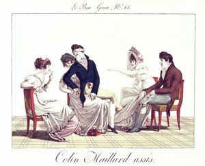 A Game of Colin-Maillard (Blind Mans Buff), ca. 1810-20 av French School