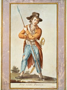 En parisisk sansculotte av French School