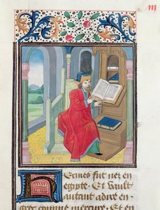 En filosof, muligens Hermes Trismegistus, fra Histoire des Philosophes, slutten av 1400-tallet av French School