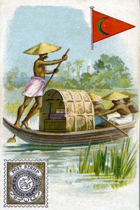 En postmann på Deccan-platået i India, sent på 1800-tallet av French School