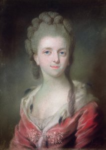 En prinsesse fra huset til Bourbon (pastell på papir) av French School