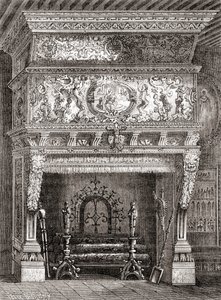 En renessansepeis i Cluny-museet, Paris, Frankrike, fra 