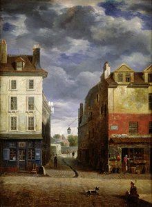 En gate i gamle Paris av French School