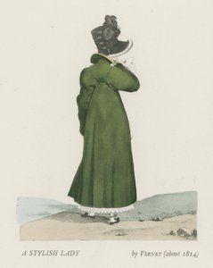 En stilig dame (ca. 1814) av French School