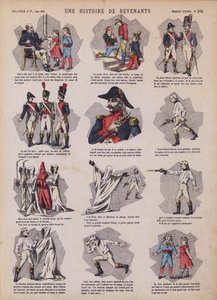 En historie om spøkelser (farge litho) av French School
