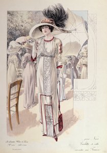 En bykjole, fra Les Grandes Modes de Paris av French School