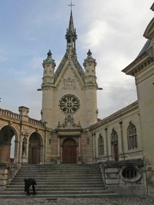 En utsikt over Chapelle of the Chateau av French School