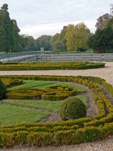 Utsikt over Chateau: hagene av French School