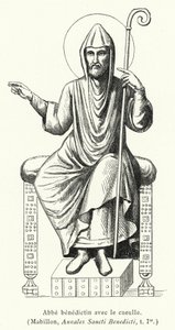 Benediktinermönch mit Kukulle von French School