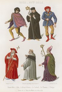 Abbed, sjefsheralden, kardinal, kanon og biskop av French School