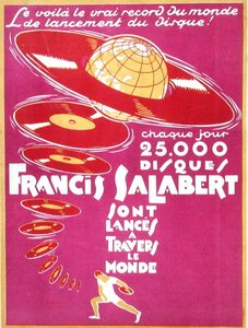 Annonse for Francis Salabert Disques av French School