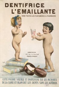 Annonse for LEmaillante Dentifrice, 1892 av French School