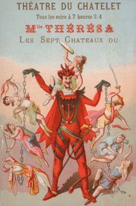 Annonse for en forestilling på Theatre du Chatelet, Paris av French School