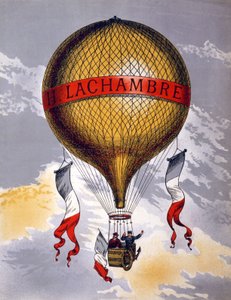 Annonse for ballonger produsert av H. Lachambre, 1880-1900