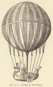 Balloon de Testo Brissot (gravering) av French School