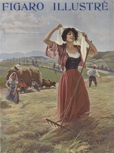 Landbruksarbeidere i et felt
