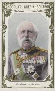 Albert, roi de Saxe (farget bilde) av French School