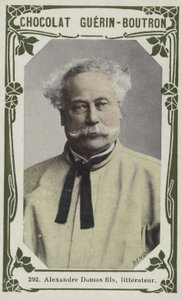 Alexandre Dumas fils, litterateur (farget bilde) av French School