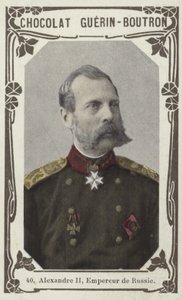 Alexander II, keiser av Russland (farget bilde) av French School