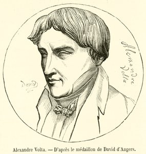 Alexandre Volta (gravering) av French School