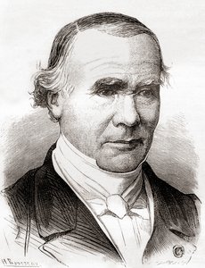 Alfred-Armand-Louis-Marie Velpeau, fra 'Les Merveilles de la Science', utgitt ca. 1870 (litho) av French School