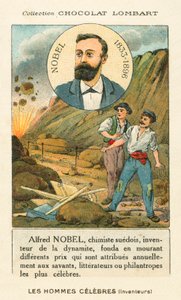 Alfred Nobel, svensk kjemiker og industrialis som oppfant dynamitt av French School
