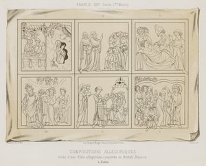 Allegoriske komposisjoner av French School
