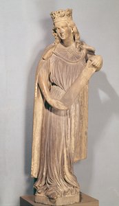 Allegorisk figur av den lille kirken, fra katedralen i Strasbourg av French School