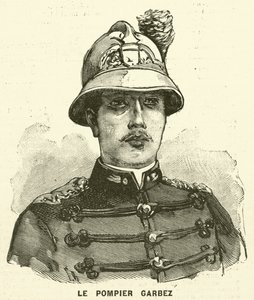 Alphonse Garbez , fransk brannmann (gravering) av French School