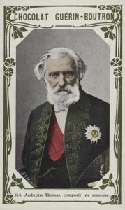 Ambroise Thomas, musikkkomponist (farget bilde) av French School
