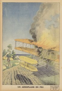 Et fly i brann (farge litho) av French School