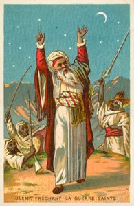 En ulama som forkynner Jihad (chromolitho) av French School