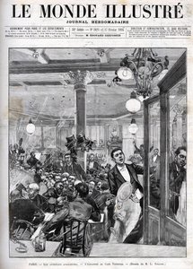 Anarkistiske angrep i Paris i februar 1894. Eksplosjonen på Terminus Cafe. «Den illustrerte verden» av 17. februar av French School