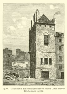 Tidligere sjef for Saint-Jean de Latran, kjent som Bichat-tårnet, revet i 1854 av French School