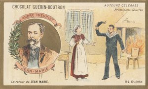 André Theuriet (1833-1907), fransk poet, romanforfatter og dramatiker, forfatter av "Jean-Marie", drama (1872) av French School