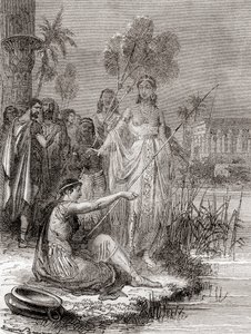 Anthony og Cleopatra fisker med en flotilje av mindre fartøyer på Nilen, fra 