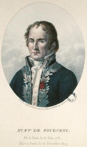 Antoine Francois de Fourcroy (1755-1809) (farget gravering) av French School
