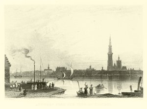 Antwerpen fra Tete de Flandre av French School