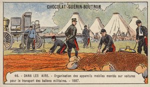 Apparat for transport av militære ballonger på vei av French School